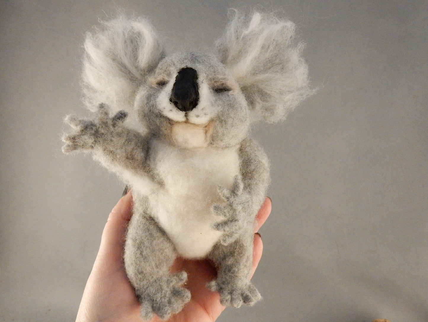 Koala miniature needle-felted Koala replica custom-made koala sculpture