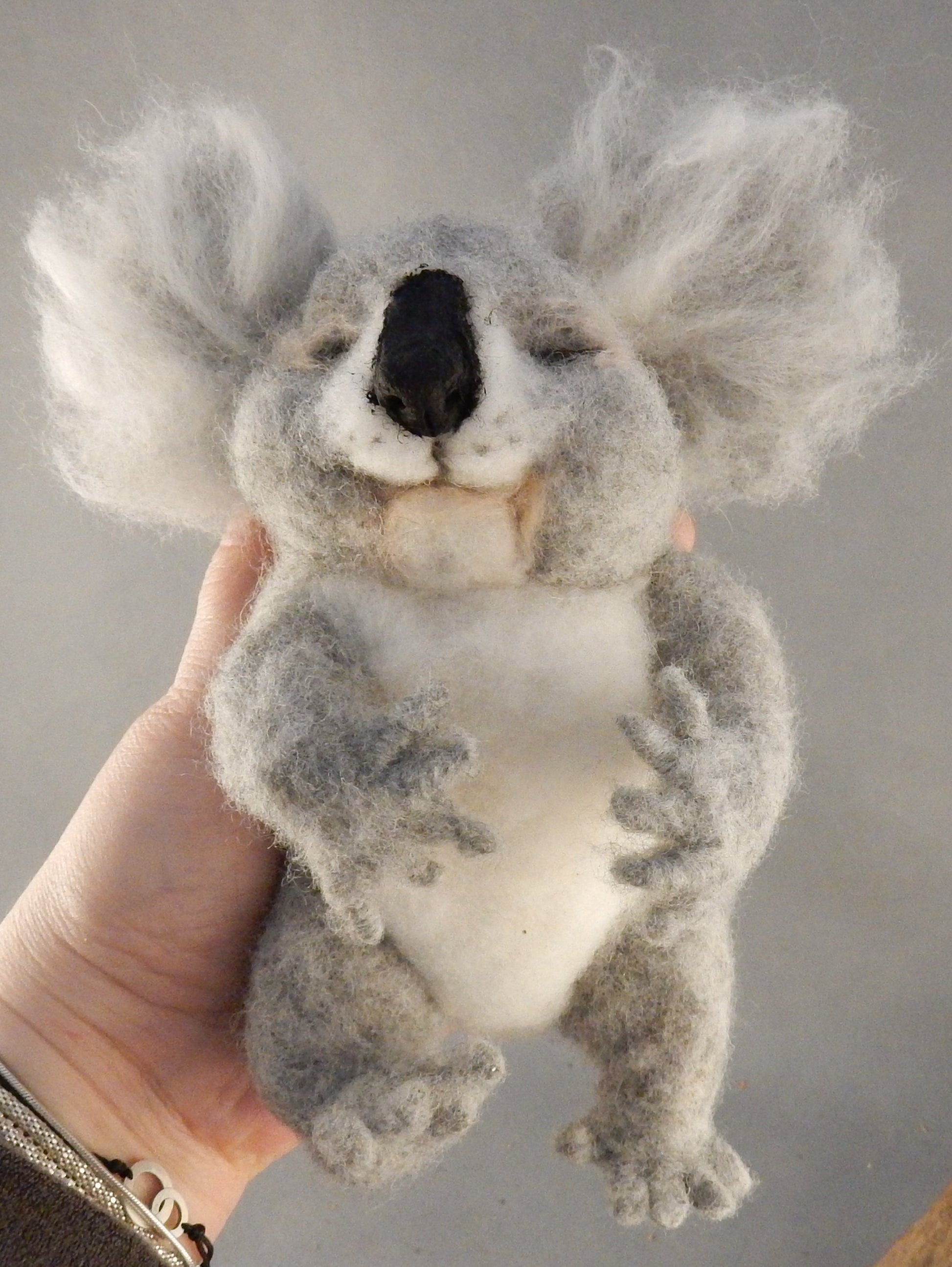 Koala miniature needle-felted Koala replica custom-made koala sculpture