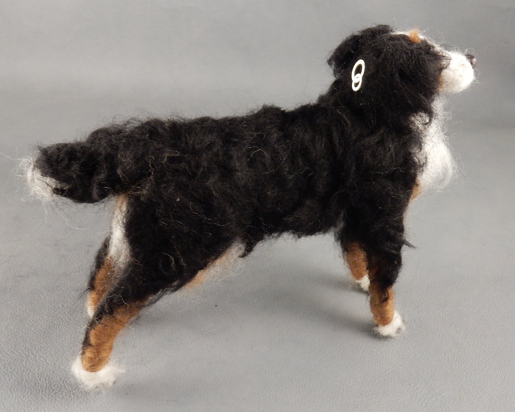 Bernese Mountain Dog custom-felted dog replica