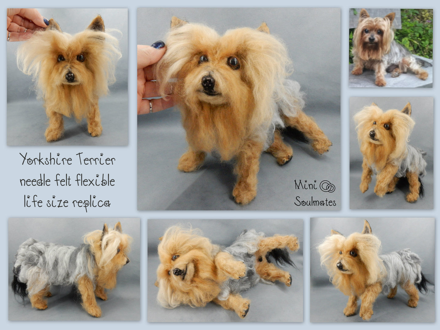 Yorkshire Terrier needle felted dog miniature