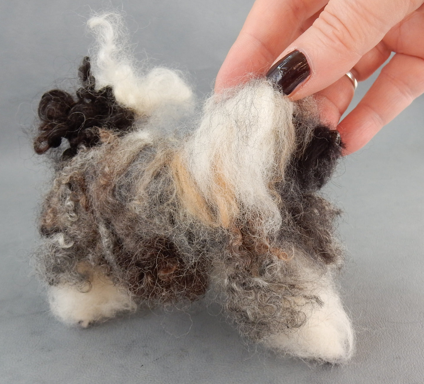 Lhasa Apso needle-felted dog Tibetan Terrier dog felt miniature