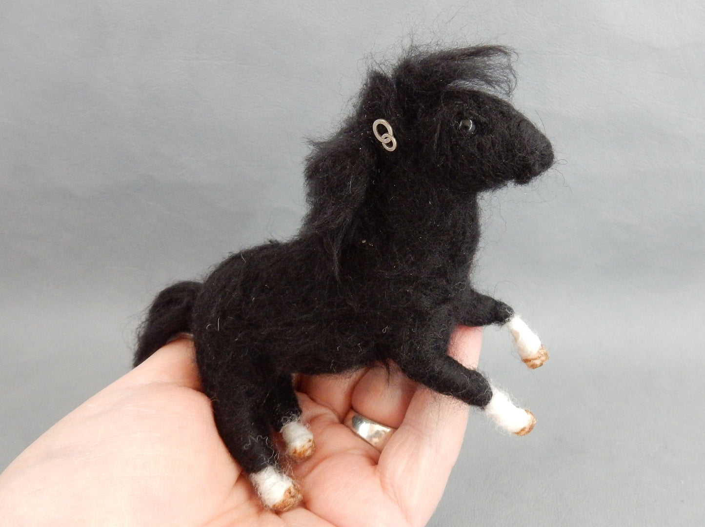 Shetland pony miniature custom felted pony replica