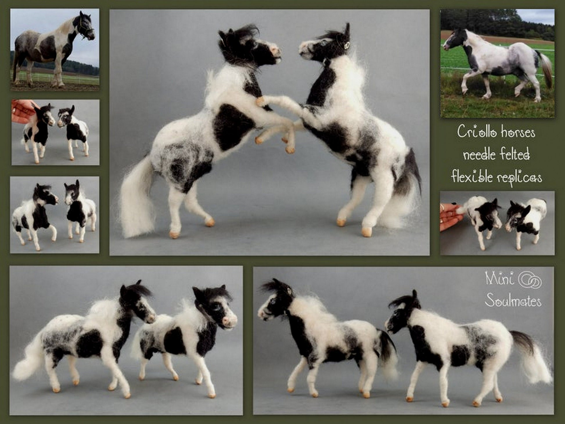  needle-felted horse Criollo miniature