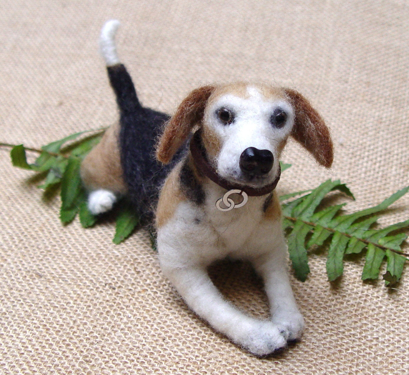 Beagle custom-felted dog custom dog miniature