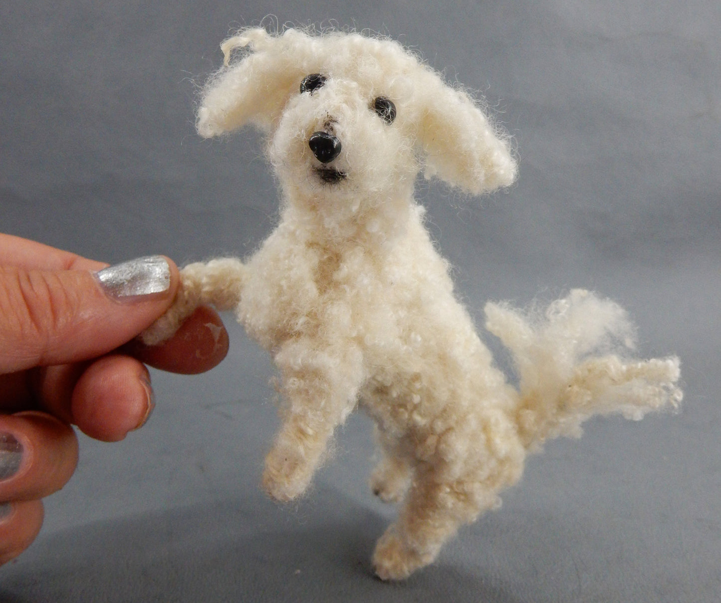 Bichon Frise custom dog effigy dog loss memorial