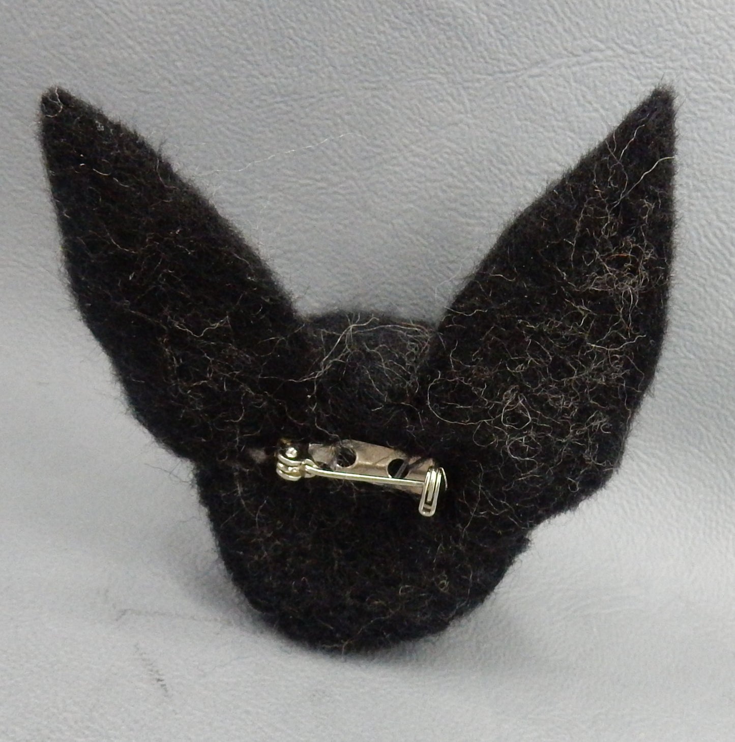 Needle felt dog pin dog brooch