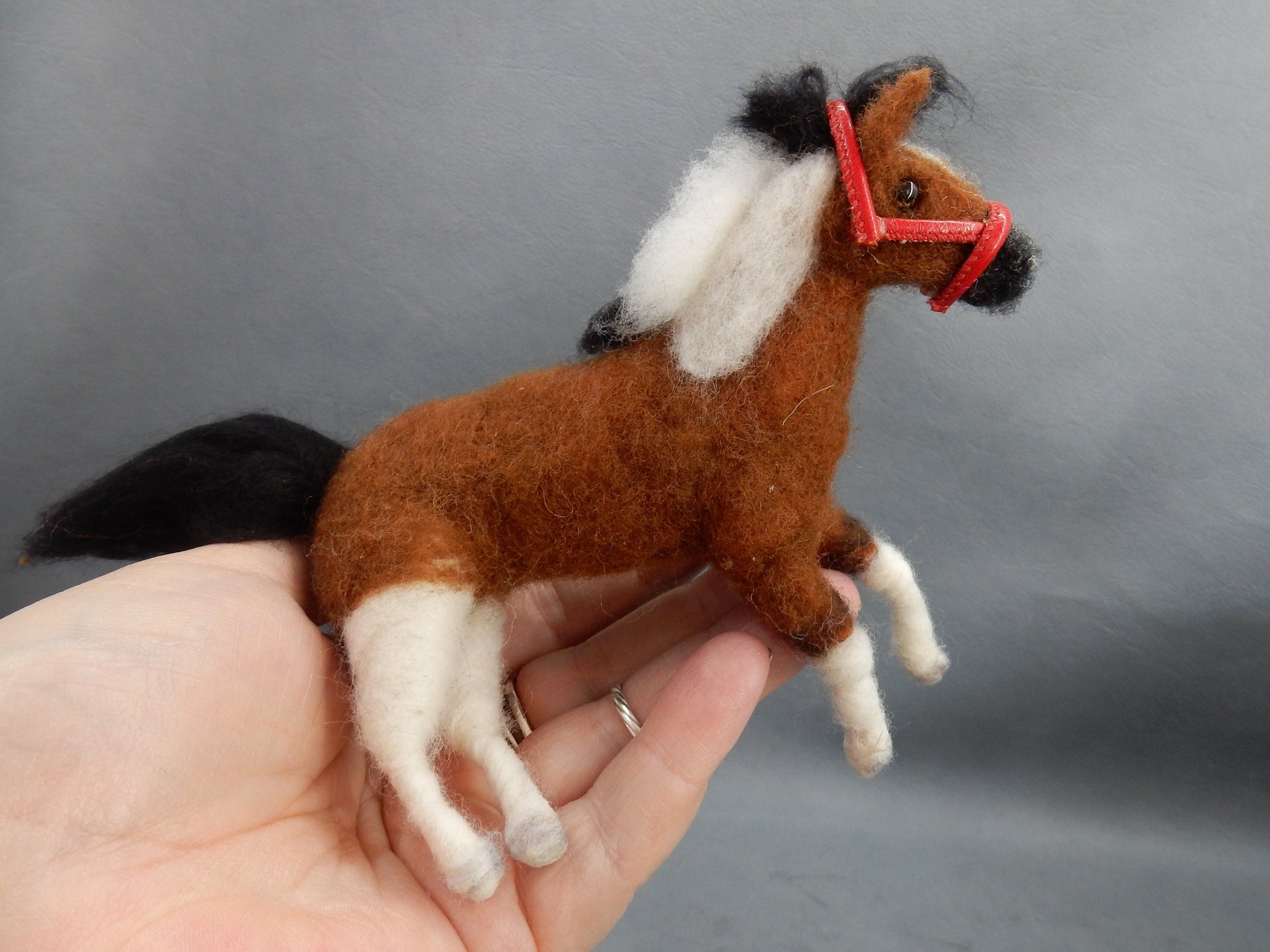 Custom horse lover gift needle felted horse replica