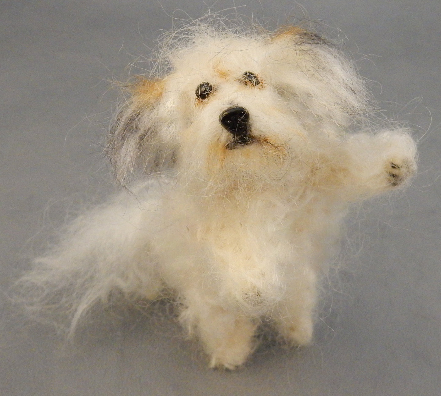 Havanese needle-felted dog miniature custom dog replica