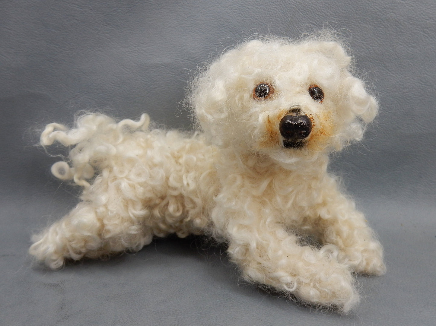 Bichon Frise custom dog effigy dog loss memorial