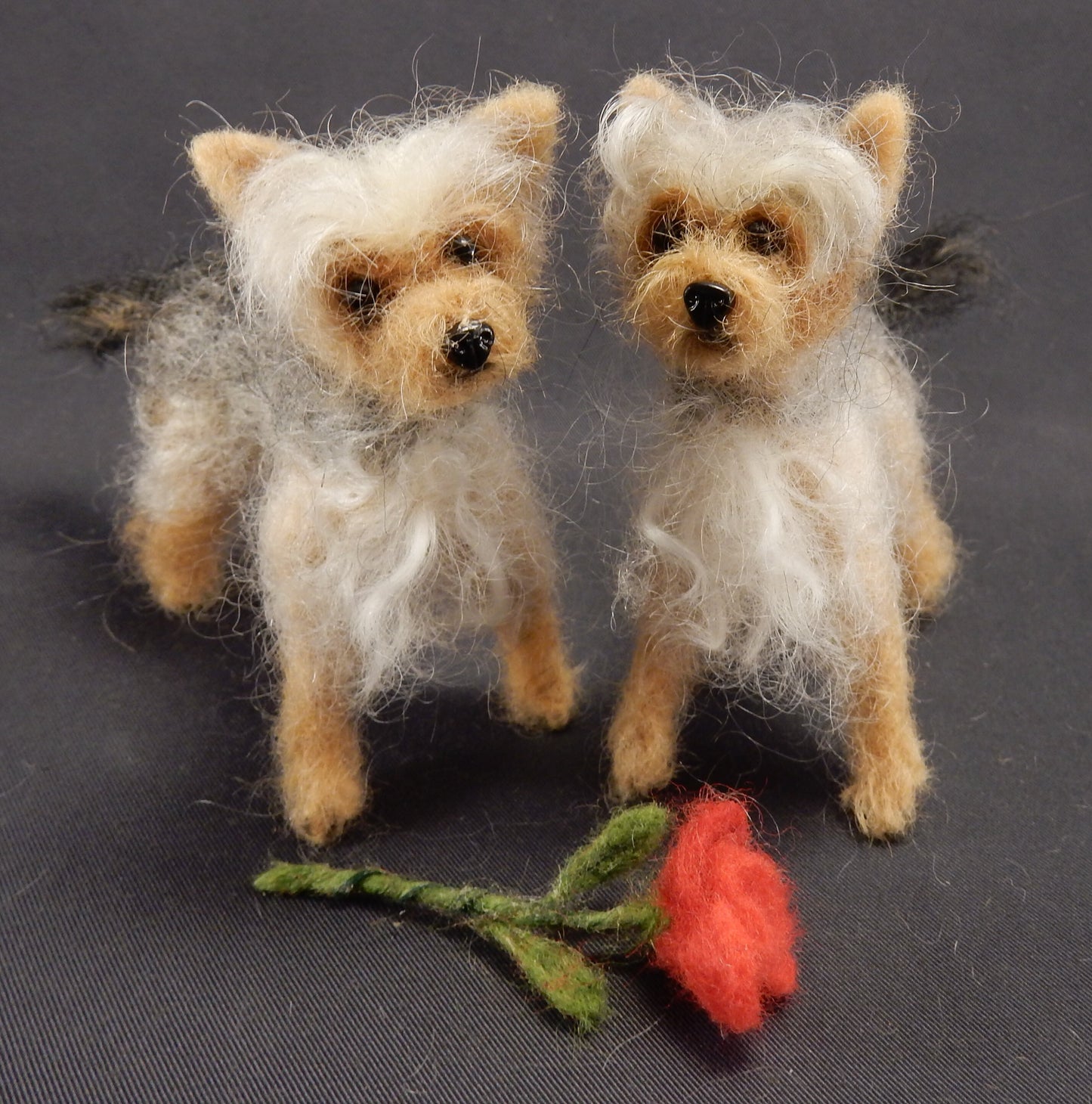 Yorkshire Terrier needle felted dog replica