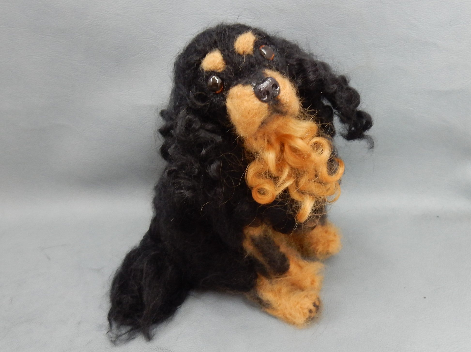 Cavalier King Charles Spaniel custom felted dog soft sculpture