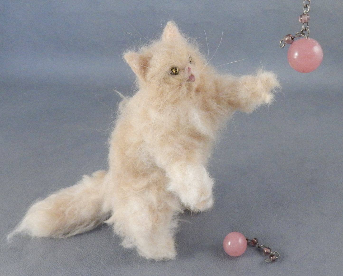 Persian cat needle-felted cat miniature