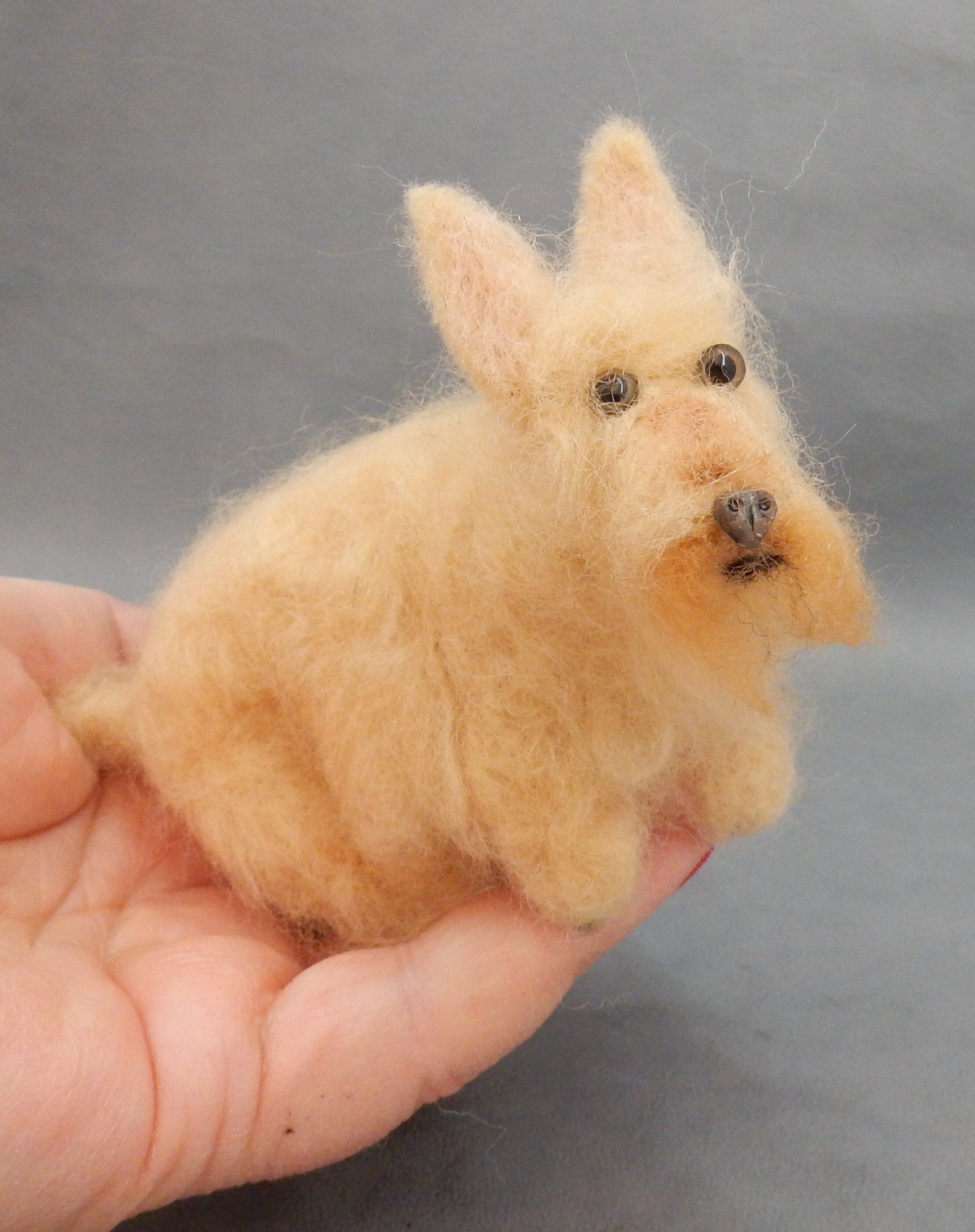 needle-felted dog replica Scottish Terrier 