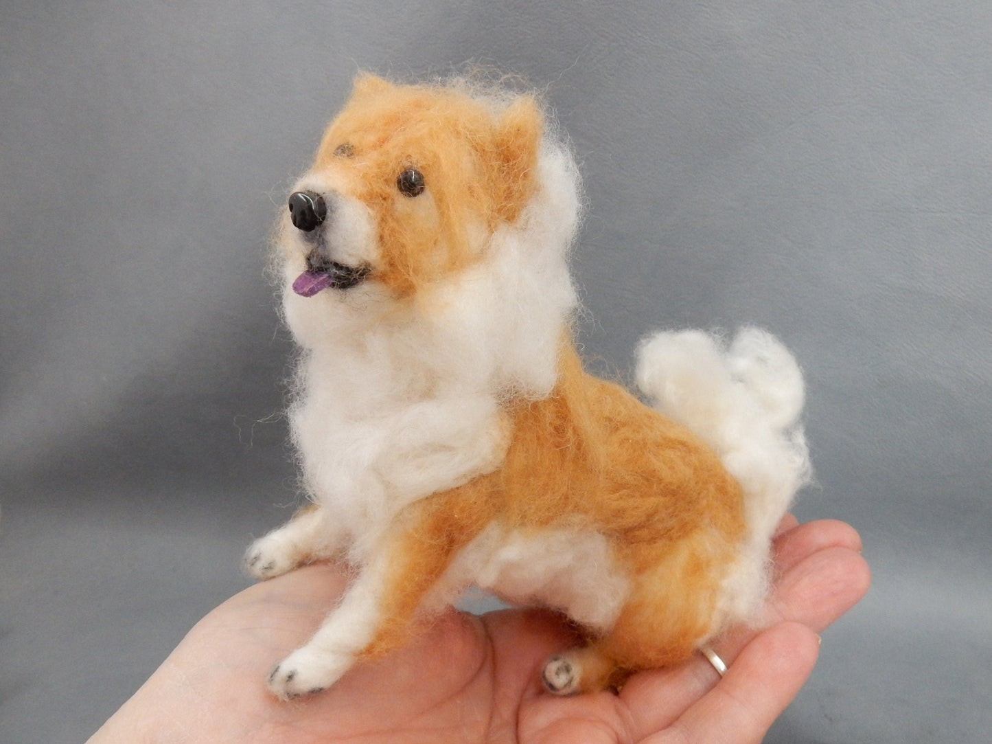 needle-felted Chow Chow replica