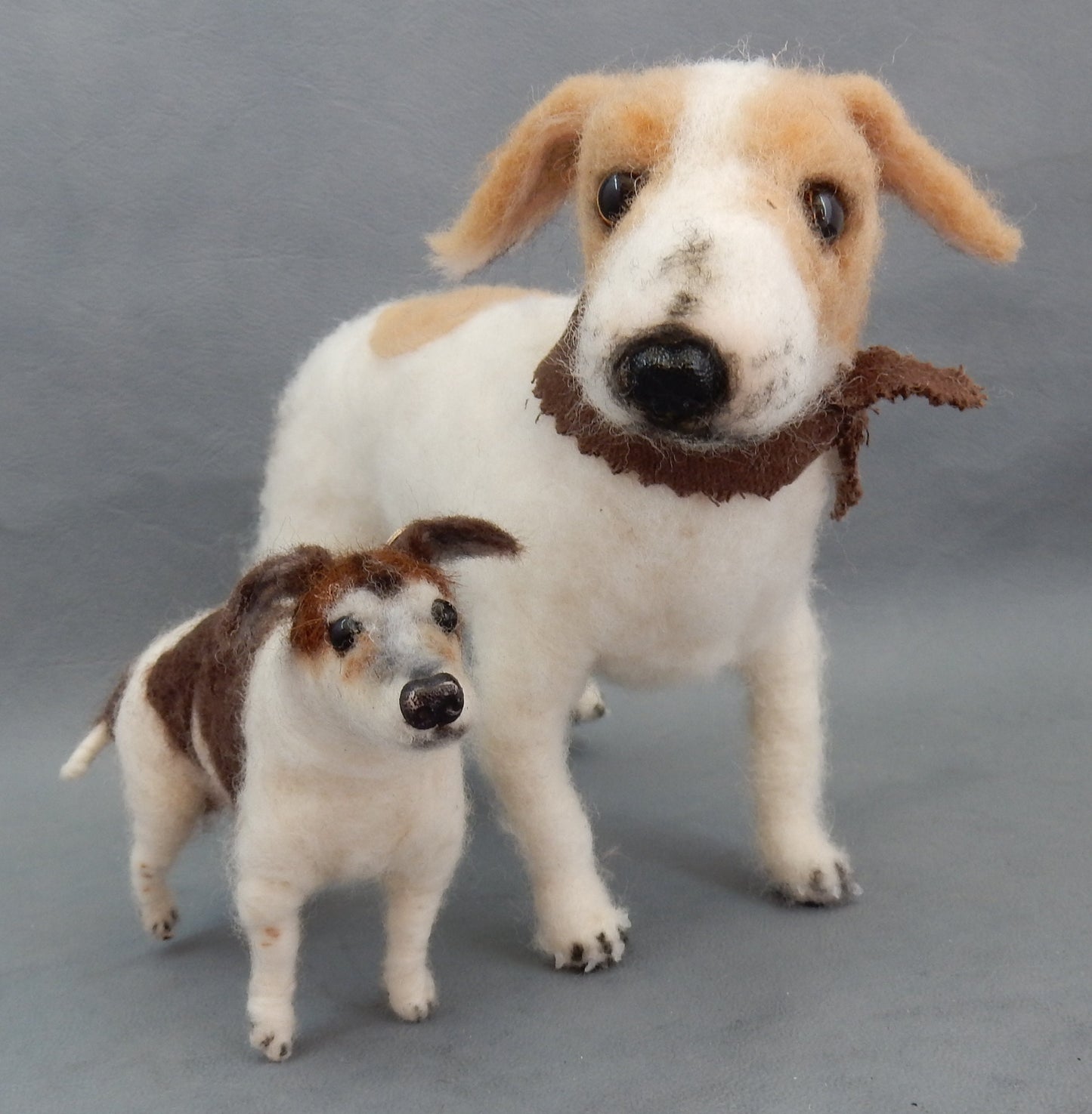 Jack Russell Terrier needle felted dog replica