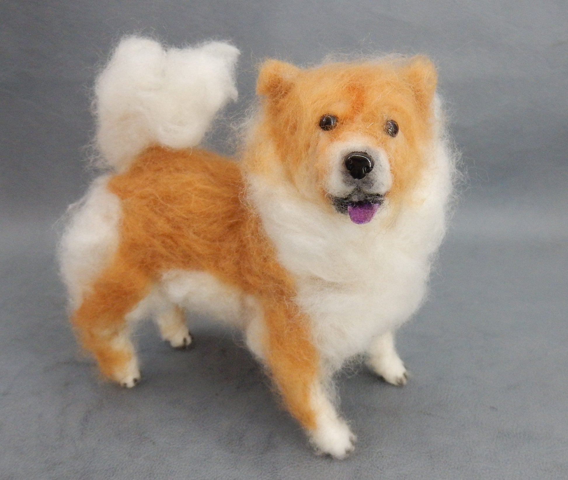 needle-felted Chow Chow replica