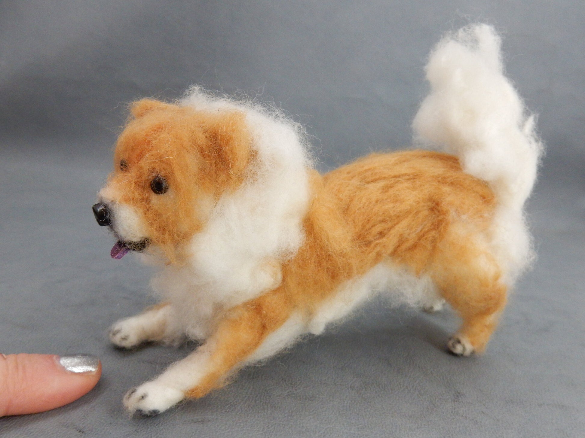 needle-felted Chow Chow replica