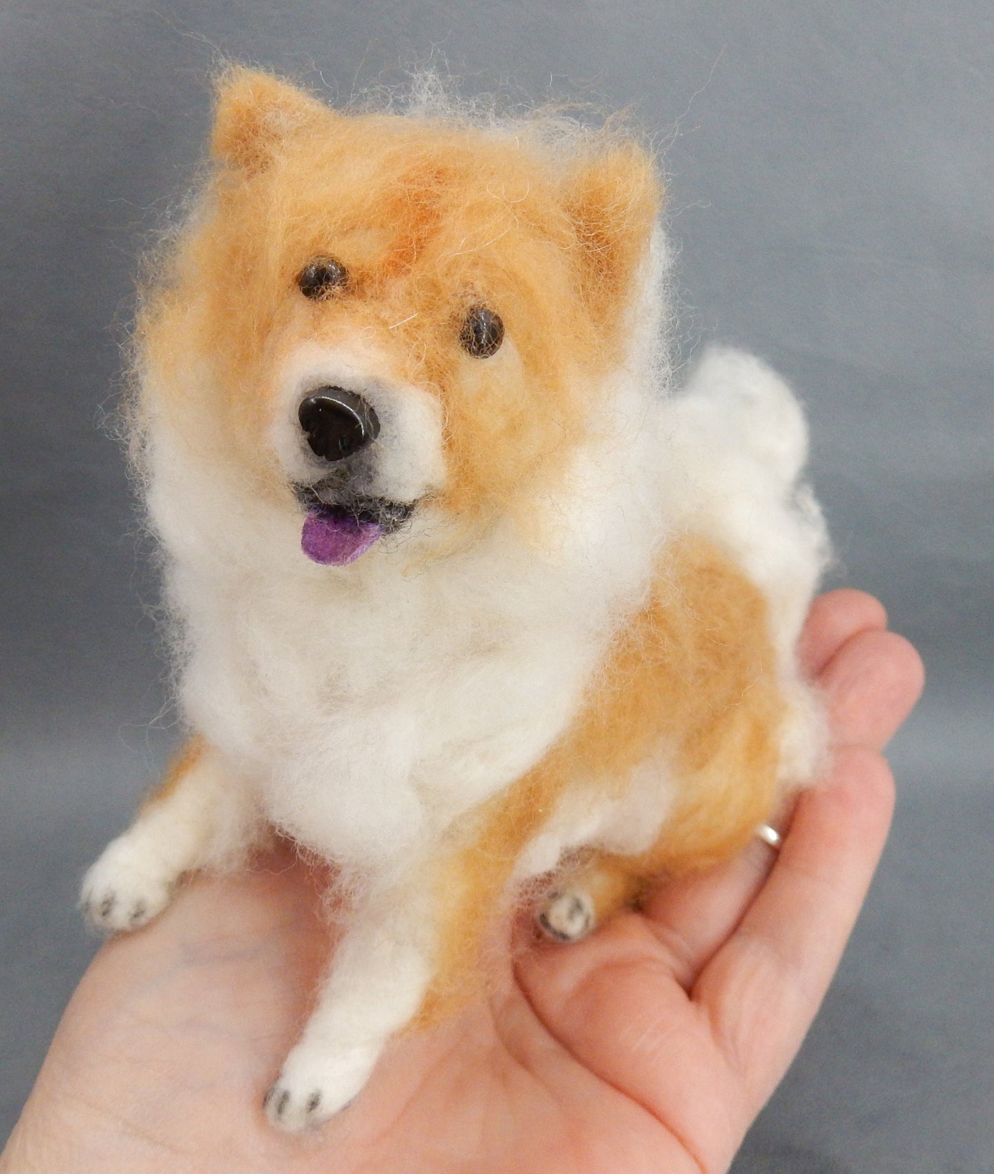 needle-felted Chow Chow replica