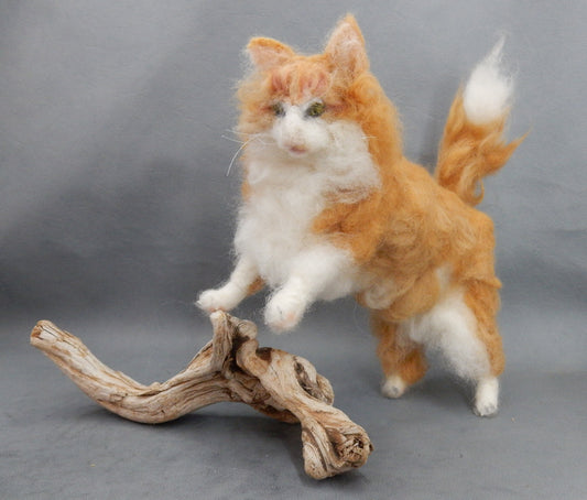 Custom cat replica red tabby cat