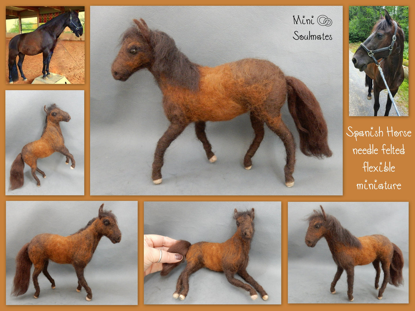 needle felted horse gift sport horse sculpture show jumping horse