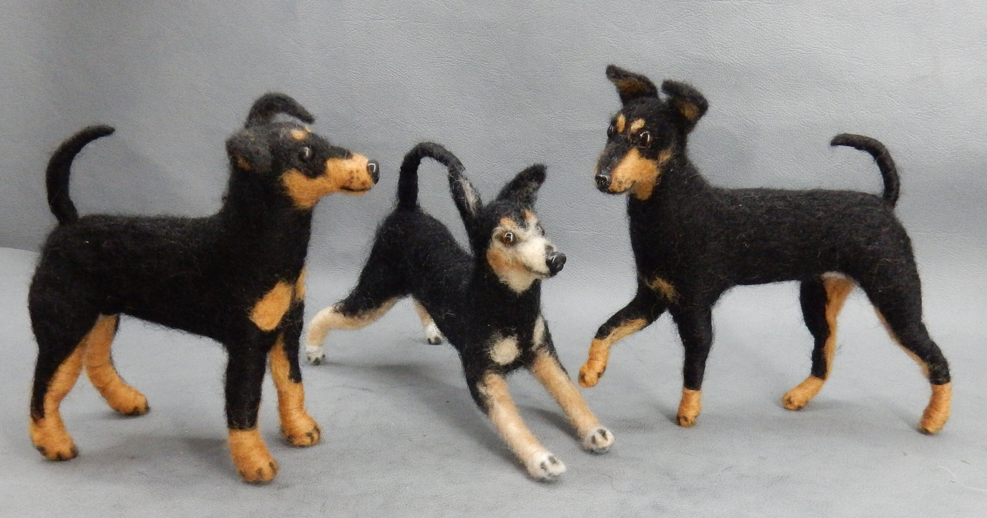 German Pinscher needle-felted dog miniature 