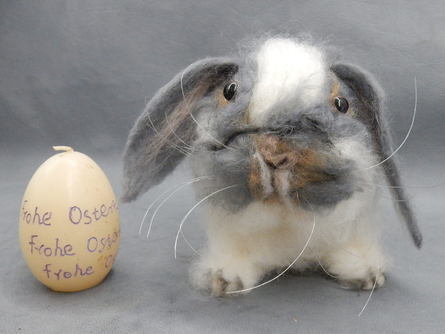 Custom felt rabbit miniature needle felted rabbit lover gift Dwarf Lop