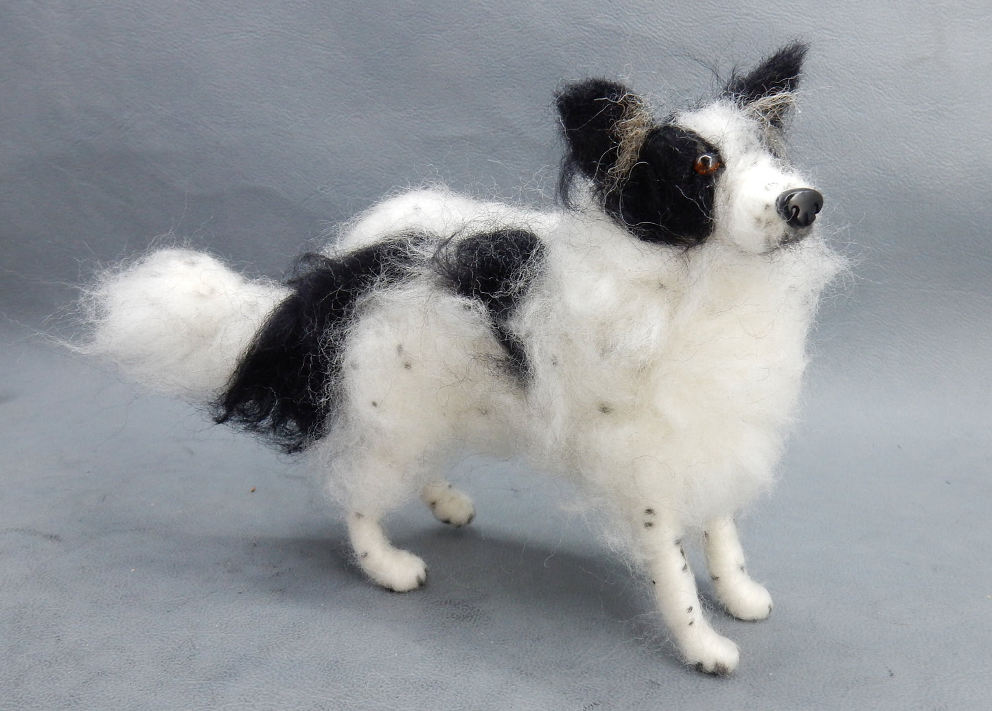 Maremmano mix needle felted dog miniature custom dog effigy