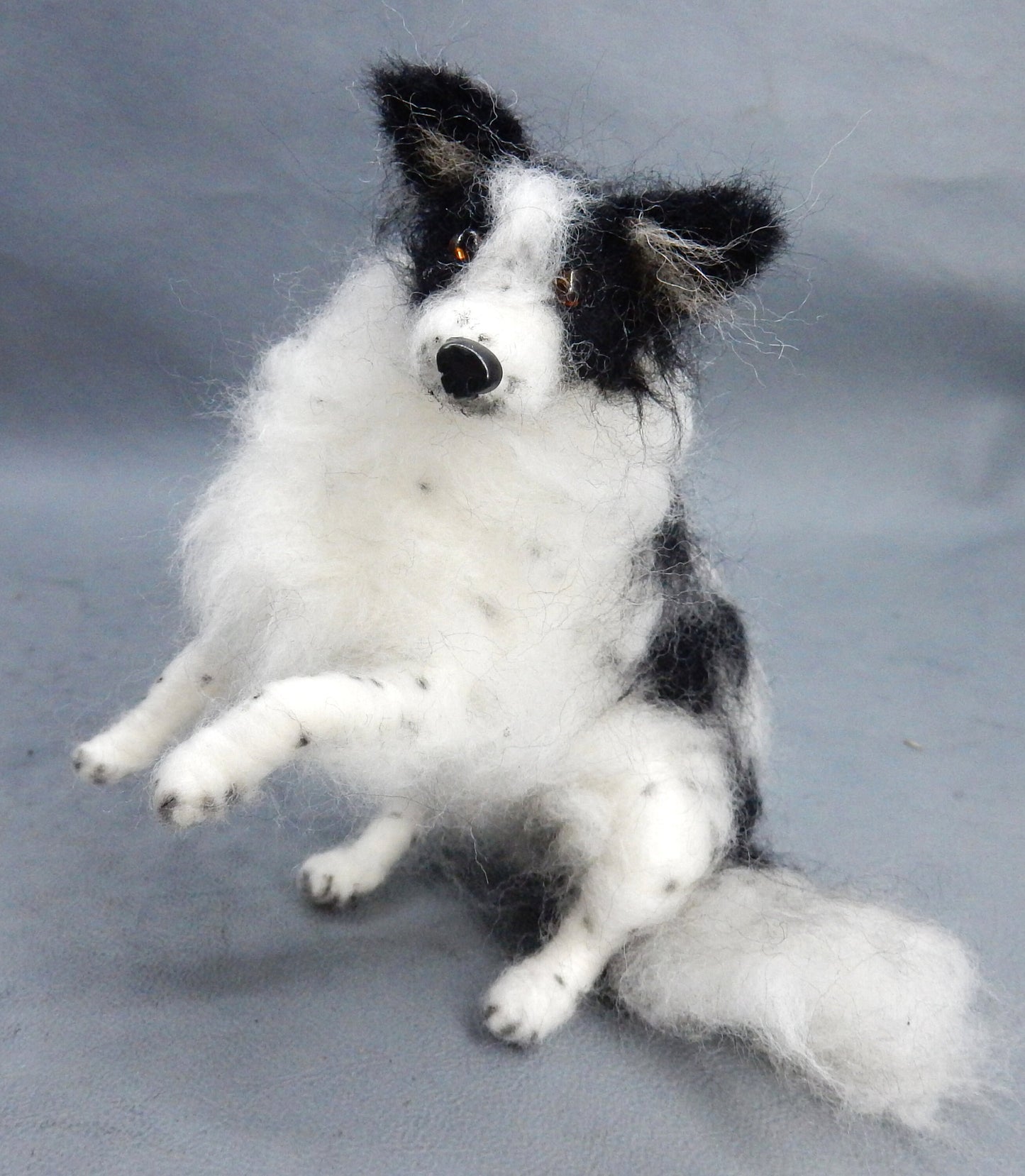 Maremmano mix needle felted dog miniature custom dog effigy