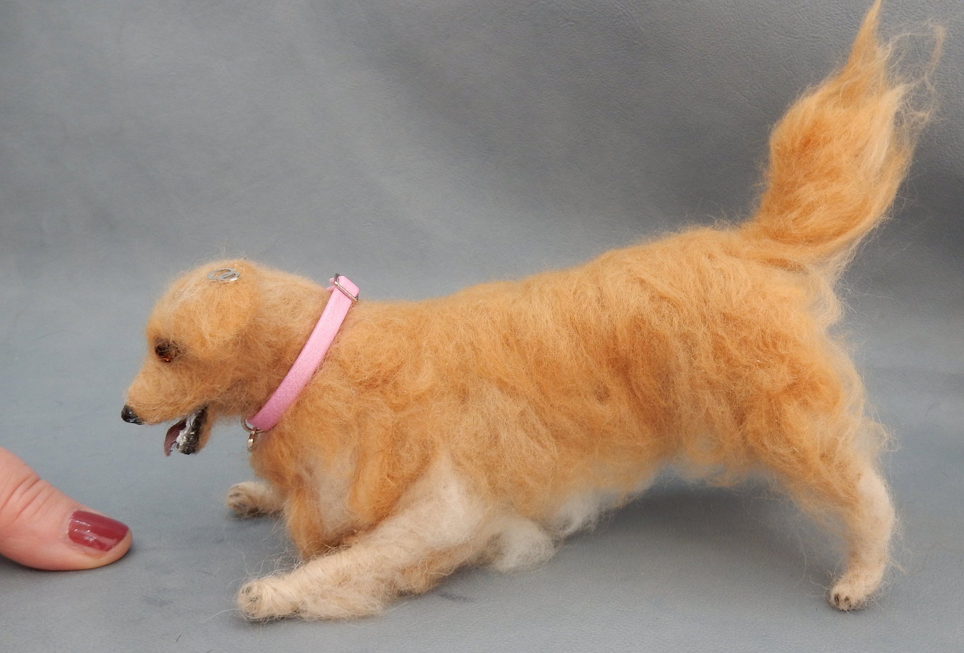 Custom dog replica flexible Golden Retriever miniature