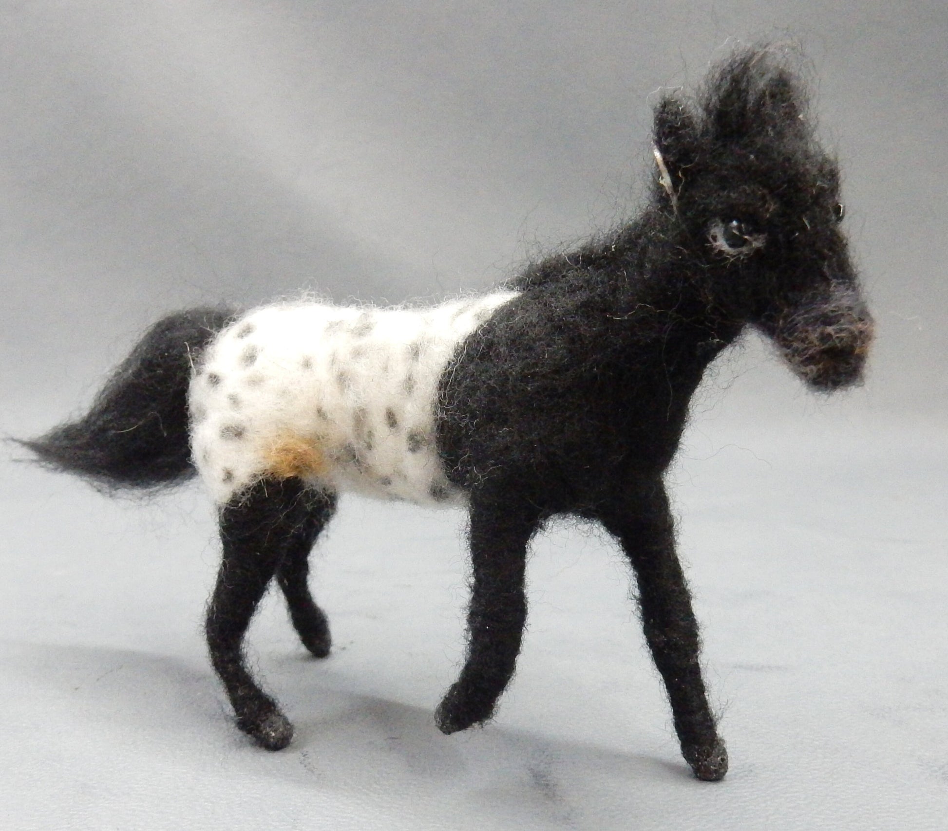 Appaloosa miniature custom felted horse replica