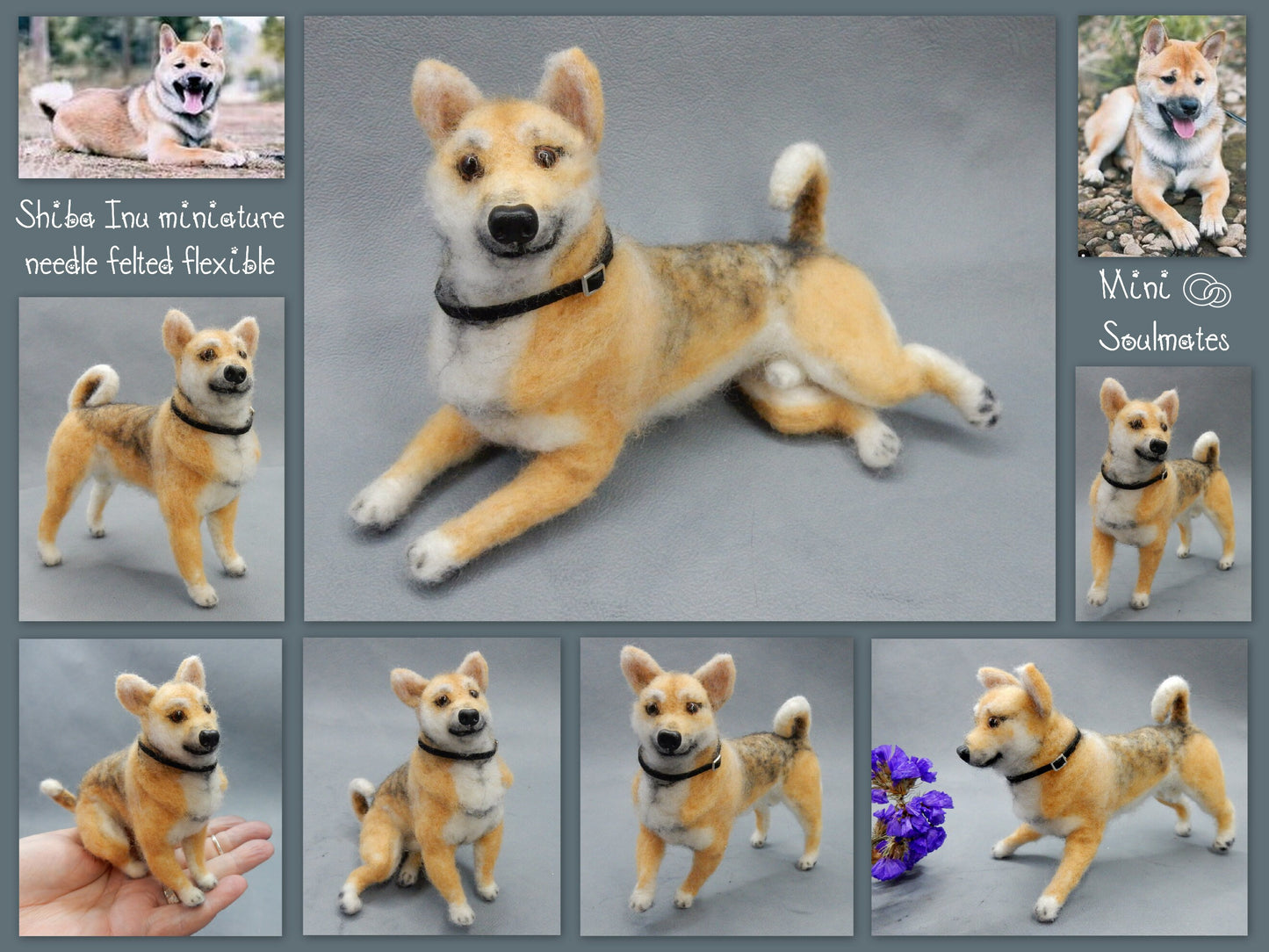 Shiba Inu needle felted dog miniature