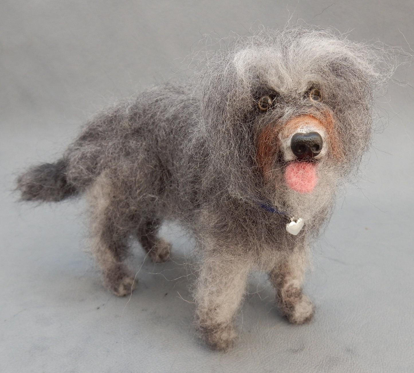 German herding dog needle-felted dog miniature Strobel