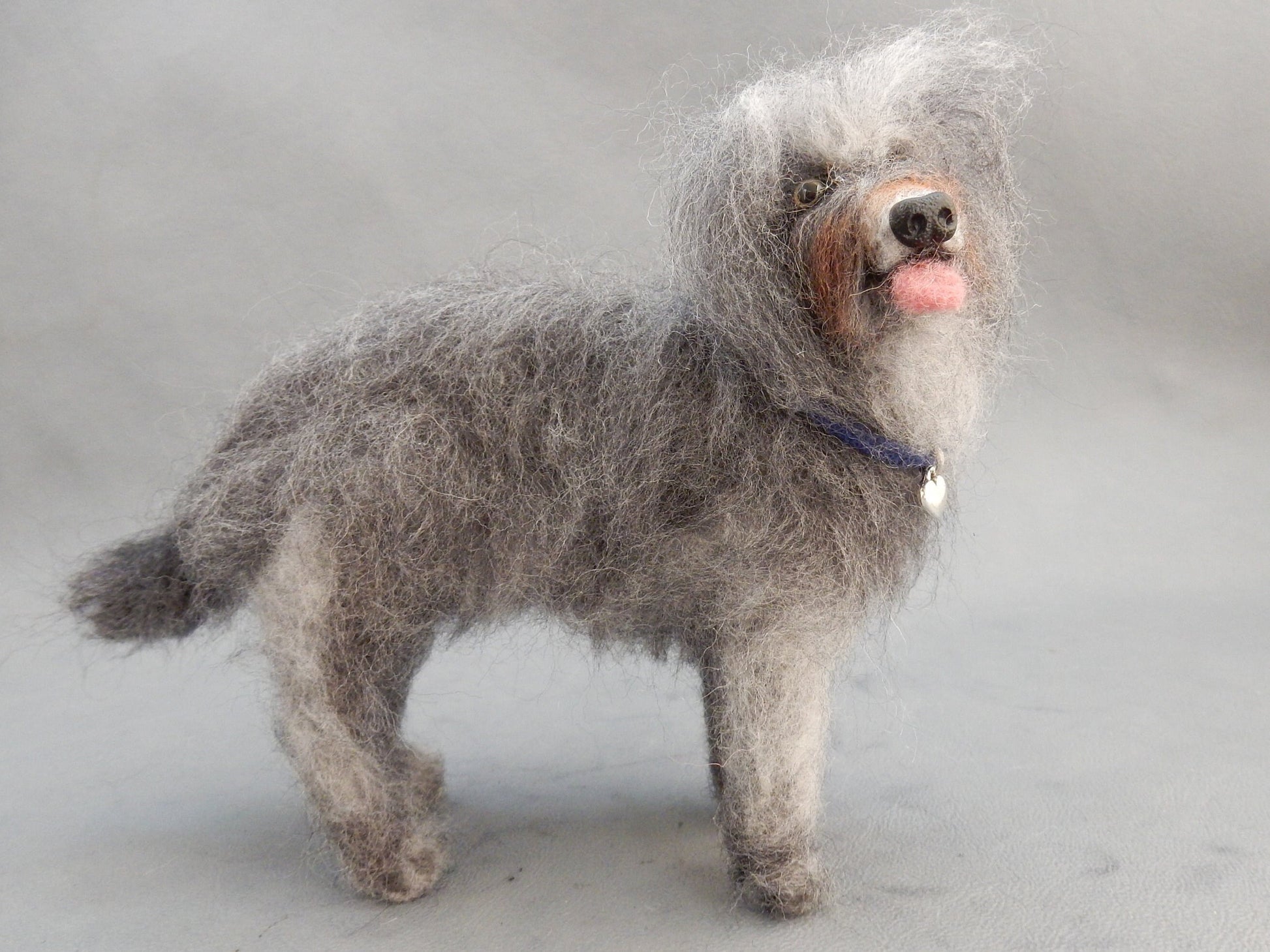 German herding dog needle-felted dog miniature Strobel