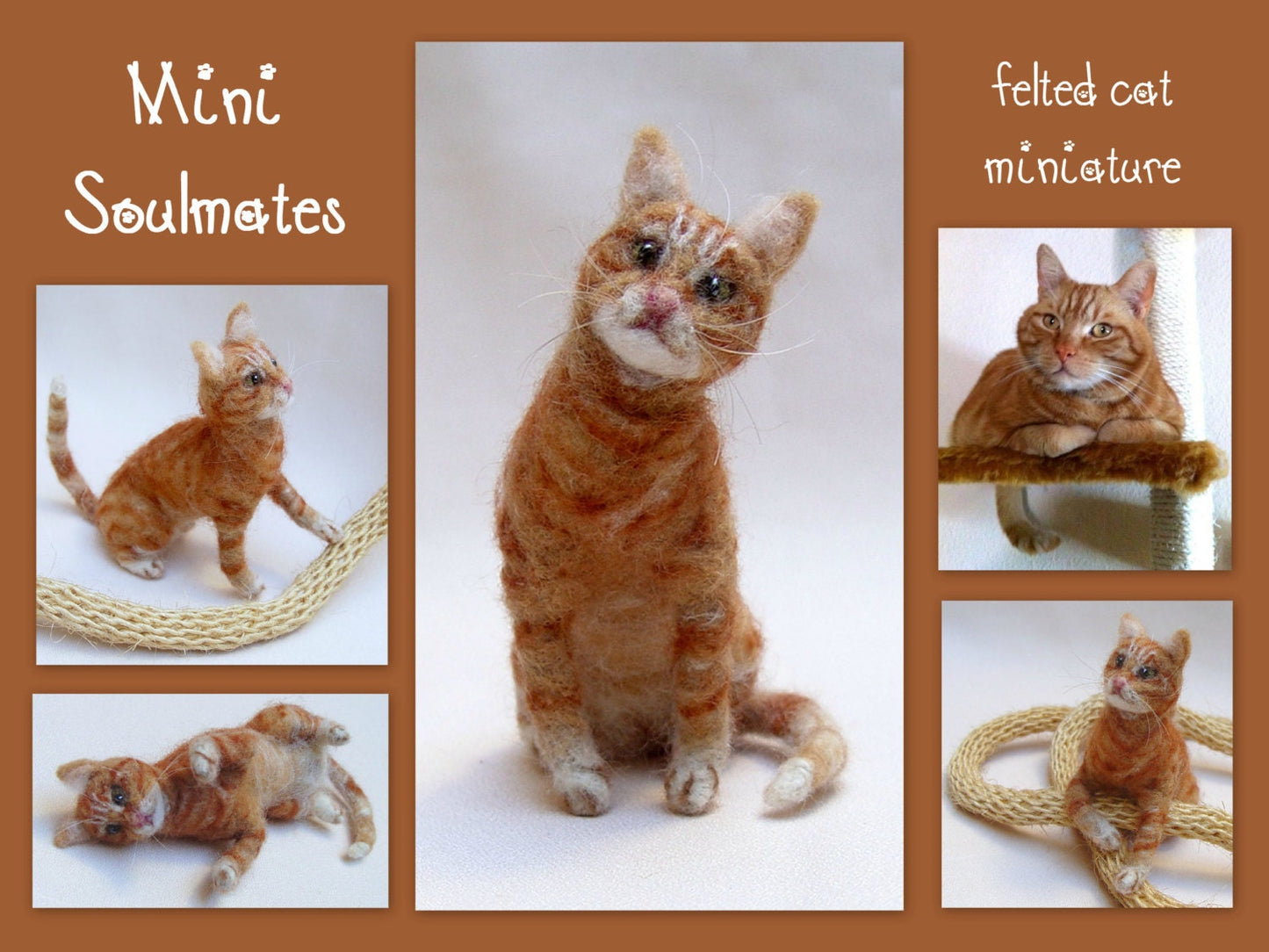 Custom cat replica red tabby cat